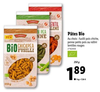 Lidl Pâtes Bio offre