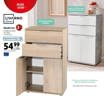 Lidl Meuble bas offre
