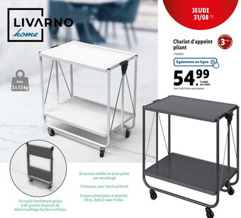 Lidl Chariot d'appoint 3' pliant offre