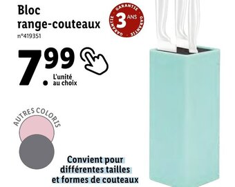Lidl Bloc range-couteaux offre