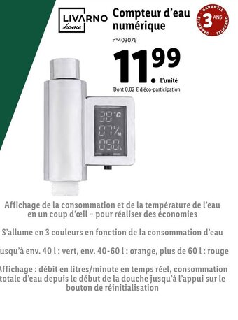 Compteur d'eau numérique