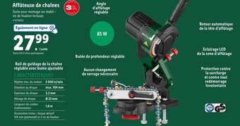 Lidl Affûteuse de chaînes offre