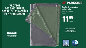 Lidl Bâche de protection universelle offre