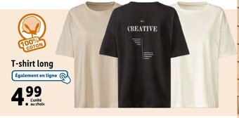 Lidl T-shirt long offre