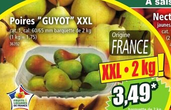 Norma Poires "GUYOT" XXL offre
