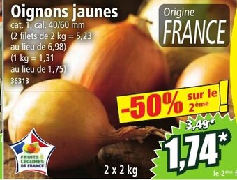 Norma Oignons jaunes offre
