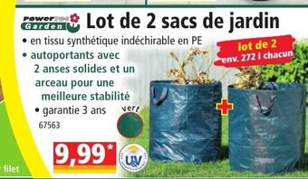 Norma Lot de 2 sacs de jardin offre