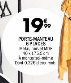 La Foir'Fouille Porte-manteau 6 places offre