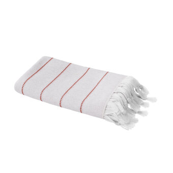 Castorama Serviette de bain blanche et mango sary 140 x 70 cm goodhome offre