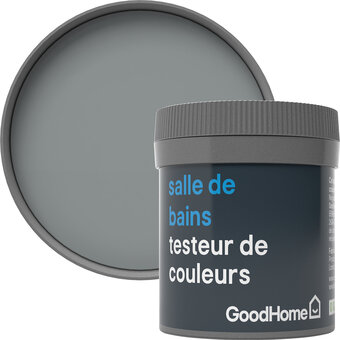 Castorama Testeur peinture salle de bains goodhome gris delaware satin 50ml offre