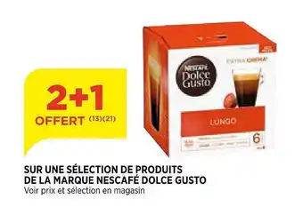 Bi1 Sélection De Produits De La Marque Nescafé Dolce Gusto offre