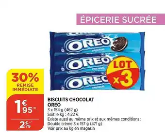 Biscuit Chocolat Oreo