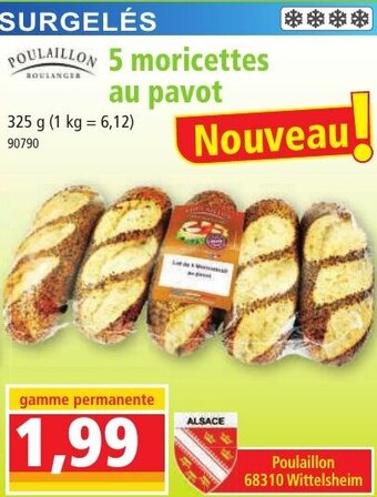 Norma 5 moricettes au pavot offre