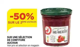 Bi1 Sur Une Sélection De Confiture Auchan offre