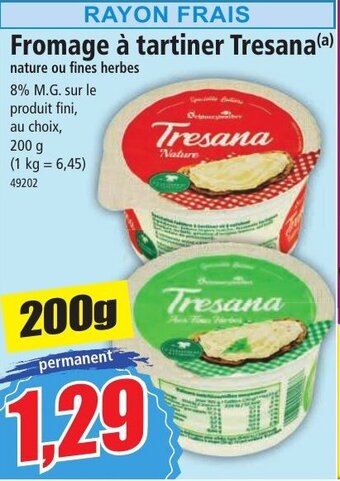 Fromage à tartiner Tresana(a) Jambon supérieur