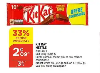 Bi1 Kit Kat Nestlé offre