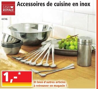 Norma Accessoires de cuisine en inox offre