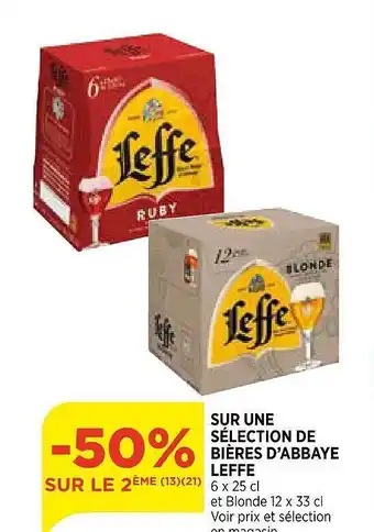 Bi1 Une Sélection De Bières D'abbaye Leffe offre