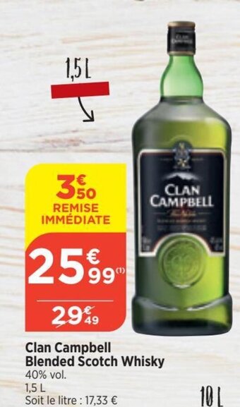 Bi1 Clan Campbell Blended Scotch Whisky offre
