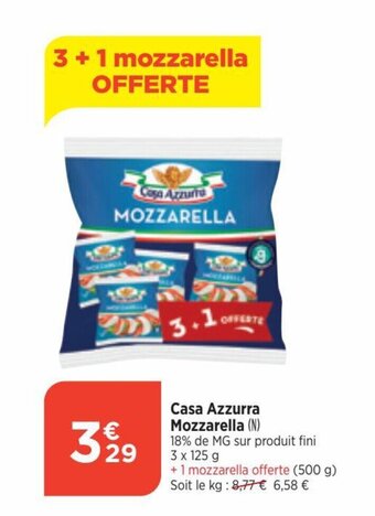 Bi1 Casa Azzurra Mozzarella (N) offre