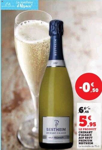 U Express CREMANT D'ALSACE AOP BRUT offre