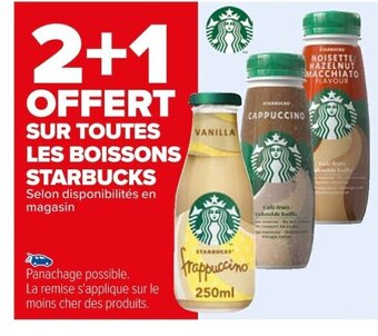 Carrefour SUR TOUTES LES BOISSONS STARBUCKS Selon disponibilités en magasin offre
