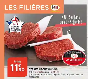 Bi1 Viande Bovine : Steaks Hachés offre