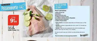 Bi1 Filet Lieu Noir Sans Flanc offre