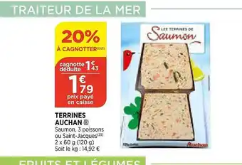 Bi1 Terrines Auchan offre