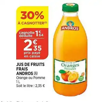 Bi1 Jus De Fruits Frais Andros offre