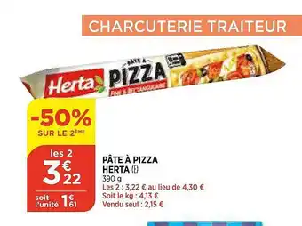 Bi1 Pâte à Pizza Herta offre