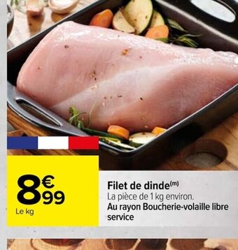 Carrefour Filet de dinde (m) offre