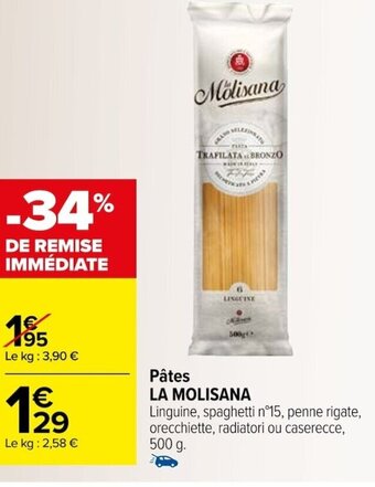 Carrefour Pâtes LA MOLISANA offre