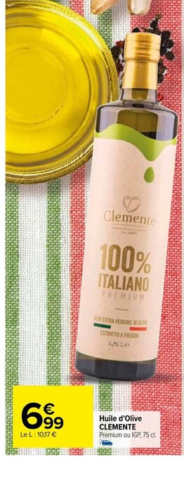 Carrefour Huile d'Olive CLEMENTE offre