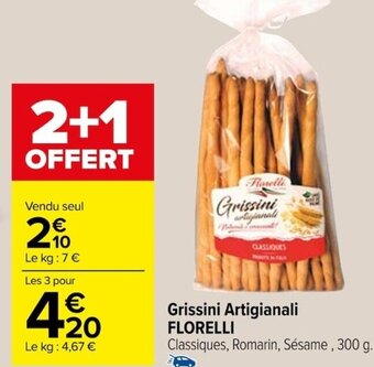 Carrefour Grissini Artigianali FLORELLI offre