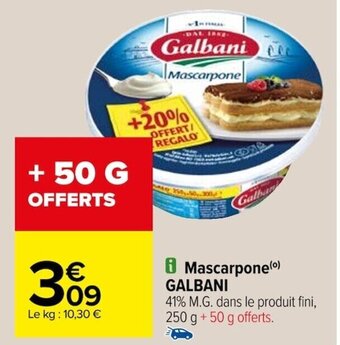 Carrefour i Mascarpone(0) GALBANI offre