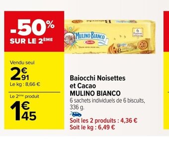 Baiocchi Noisettes et Cacao MULINO BIANCO