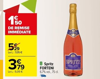 Carrefour 8 Spritz FORTENI 6,7% vol., 75 cl. offre
