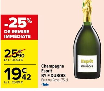 Carrefour Champagne Esprit BY F.DUBOIS offre