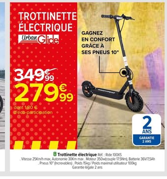 Carrefour TROTTINETTE ÉLECTRIQUE Urban Glide offre