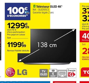 Téléviseur OLED 4K* Réf. : OLED55CS Garantie légale 2 ans