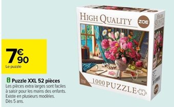 Carrefour i Puzzle XXL 52 pièces offre