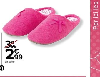 Carrefour Mule eponge adulte offre