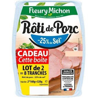 Carrefour Fleury michon rôti de porc cuit offre