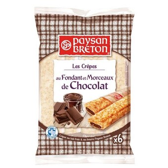 Carrefour Paysan breton crêpes fourrées chocolat offre