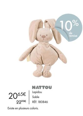 Aubert Nattou lapidou sable offre