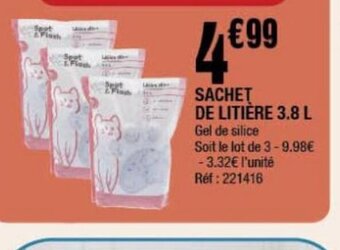 La Foir'Fouille SACHET DE LITIÈRE 3.8 L offre