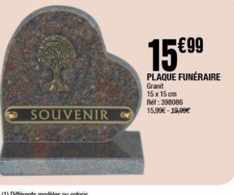 La Foir'Fouille PLAQUE FUNÉRAIRE offre