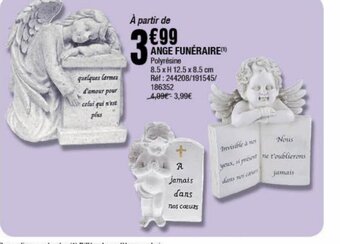 La Foir'Fouille ANGE FUNÉRAIRE(¹) Polyresine offre