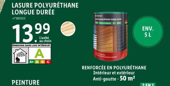 LASURE POLYURÉTHANE LONGUE DURÉE